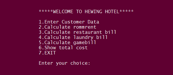 دانلود سورس کد پروژه سیستم مدیریت هتل با پایتون  PYTHON
