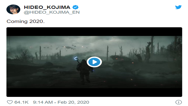 هیدئو کوجیما (Hideo Kojima) سازنده بازی Death Stranding یک تریلر جدید ۴۵ ثانیه‌ای را بر روی twitter خود منتشر کرد . . .