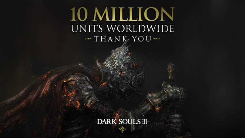 Dark Souls III به فروش بیش از ده میلیون نسخه در سرتاسر جهان رسیده است