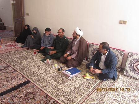 دیدار اعضای ستاد یادواره با خانواده شهید اکبر  قجاوند در اصفهان