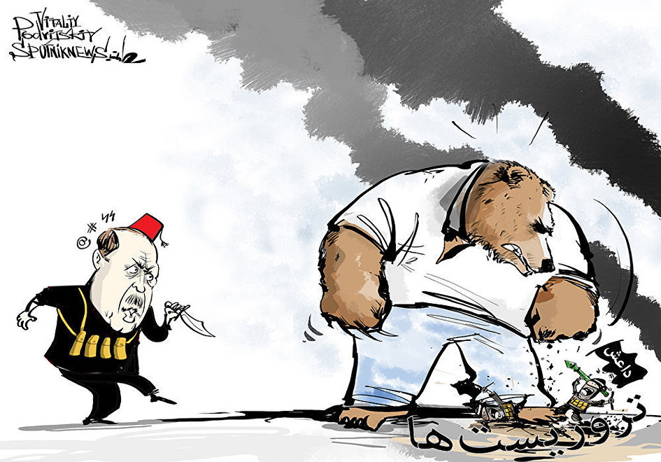سایت روسی با کاریکاتورهایش از خجالت ترکیه درآمد 