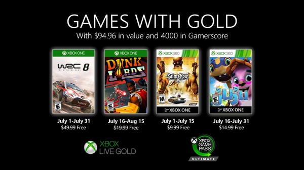 بازی‌های رایگان ماه جولای سرویس Xbox Live GOLD معرفی شدند