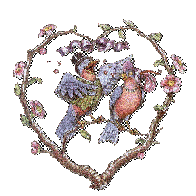 Shabahang's Gifs and Animated -Birds-Heart-تصاویر متحرک شباهنگ-پرندگان - قلبی