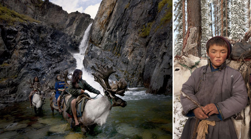 زندگی روزمرهی مردم مغولستان با گوزن ها 1