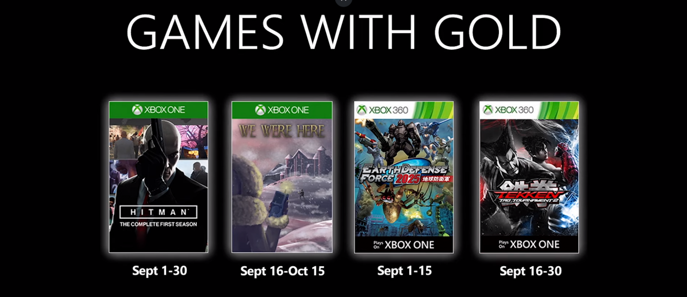 عناوین رایگان ماه سپتامبر سرویس Xbox Live Gold مشخص شدند