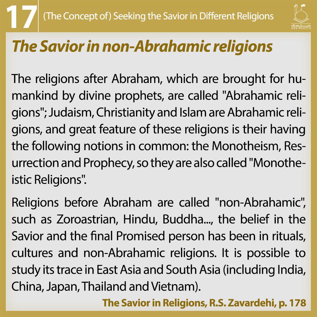 the savior in non-abrahamic religions , the savior ,