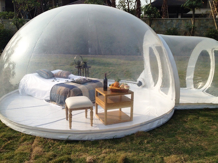 چادر مسافرتی حبابی و شفاف که به شما اجازه میدهد تا در شب ستاره ها را ببینید 1