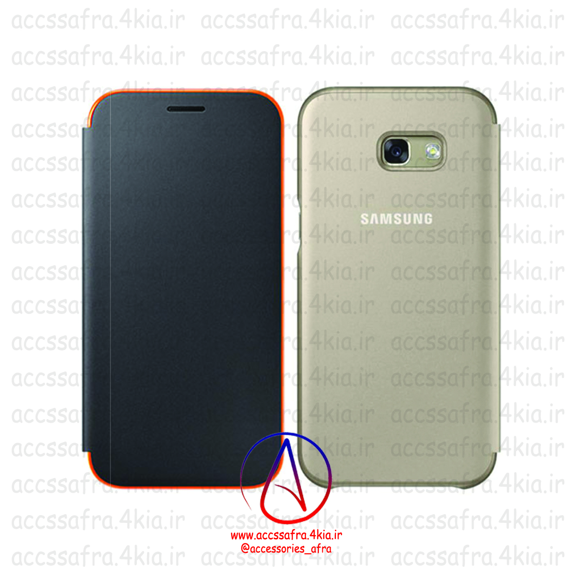کیف اصلی سامسونگ Samsung A7 2017 Neon Flip Cover