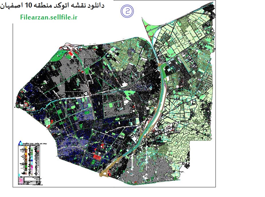دانلود نقشه اتوکد منطقه 10 اصفهان