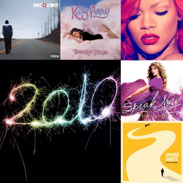 پرفروش ترین آلبوم ها از سال 2010 تا 2014 1