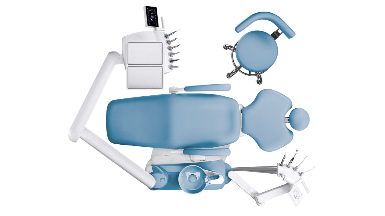 نمای بالایی یونیت دندانپزشکی