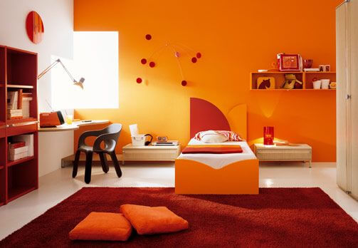 رنگ نارنجی در معماری داخلی