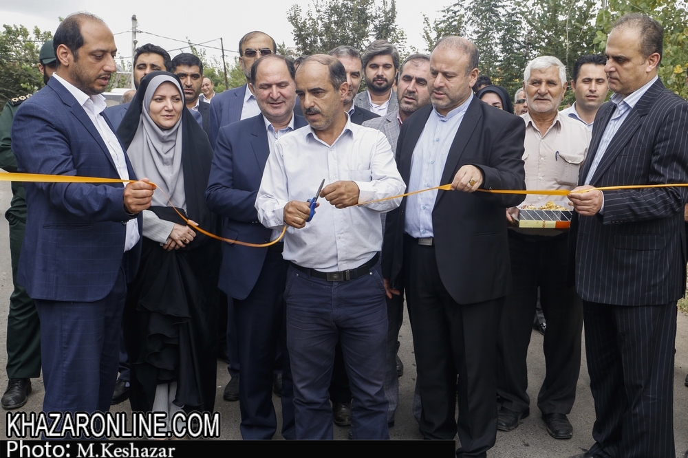 افتتاح پروژه های بخش خشکبیجار همزمان با پنجمین روز هفته دولت