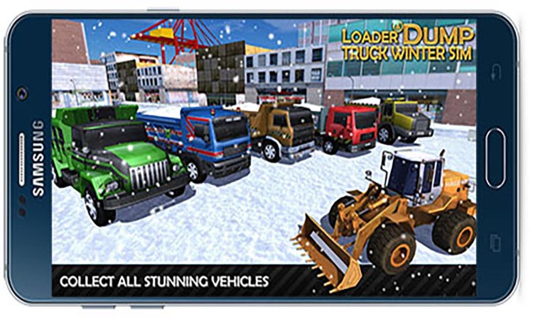 Loader and Dump Truck Winter SIM