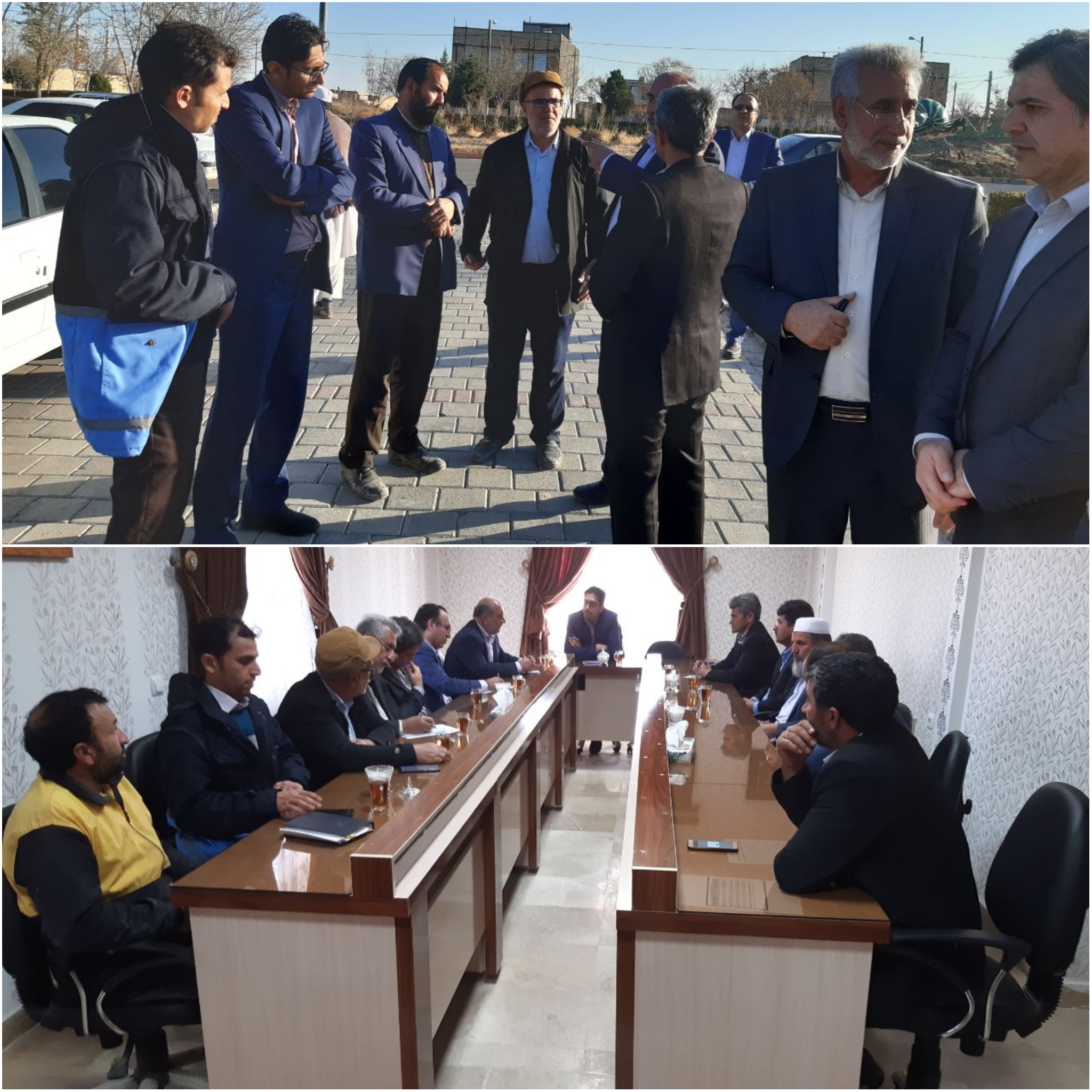جلسه بررسی روند پیشرفت تأمین آب شرب شهر مشهد ریزه