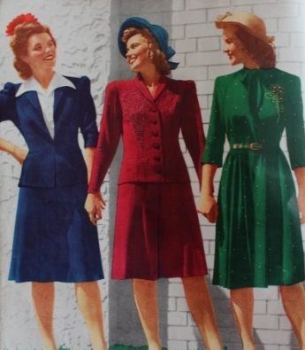 نمونه‌ای از پوشش زنان آمریکایی در دهه 1950