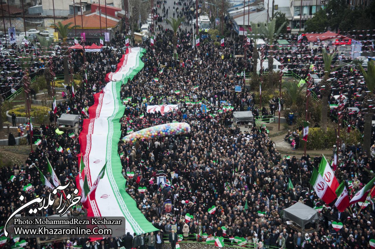 راهپیمایی باشکوه 22 بهمن در رشت (2)