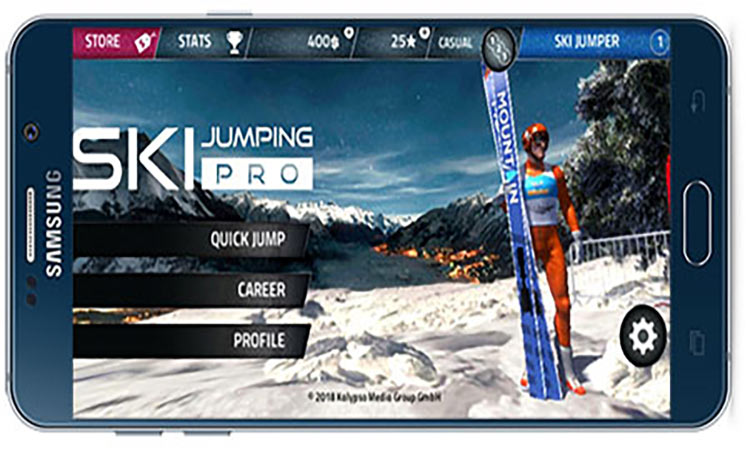 دانلود بازی اندروید Ski Jumping Pro