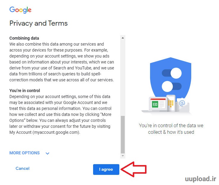 مرحله پنجم ساخت gmail مرحله پنجم ساخت gmail