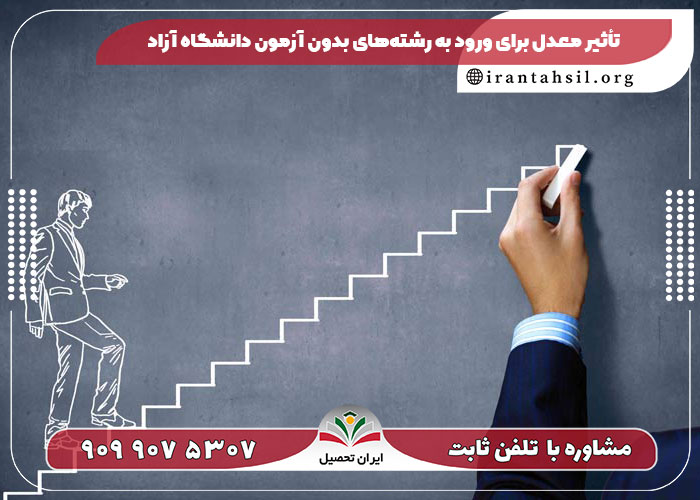 تأثیر معدل برای ورود به رشتههای بدون آزمون دانشگاه آزاد