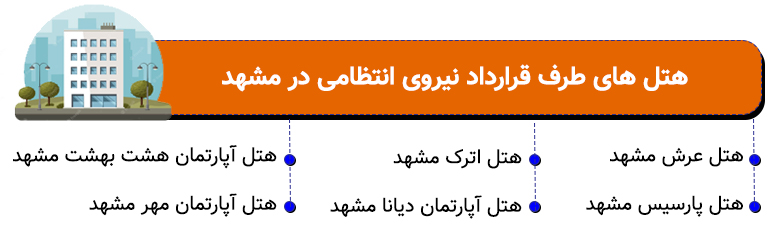 هتل های نیروی انتظامی در مشهد