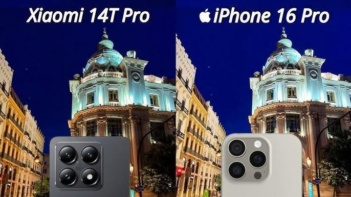 مقایسه شیائومی 14t pro با iphone 16 pro