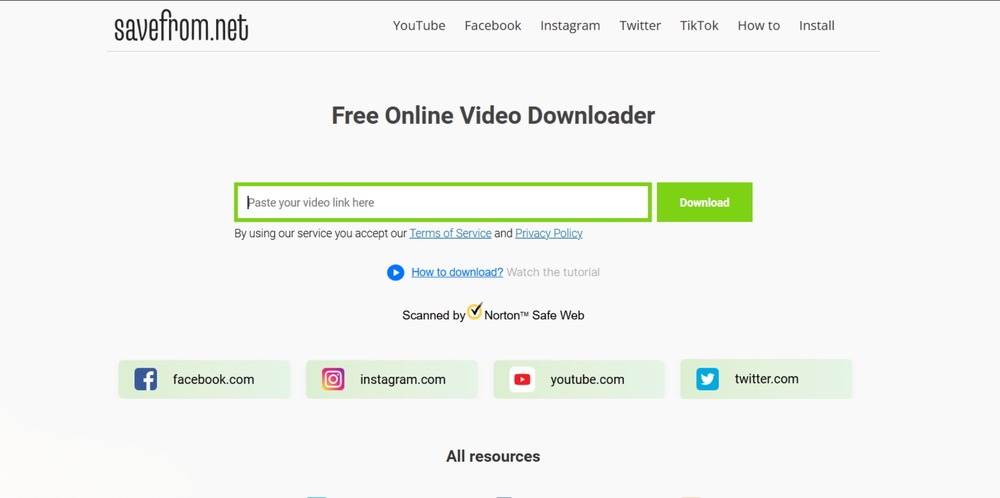 دانلود از یوتیوب با لینک مستقیم از برنامه SaveFrom.net(1)