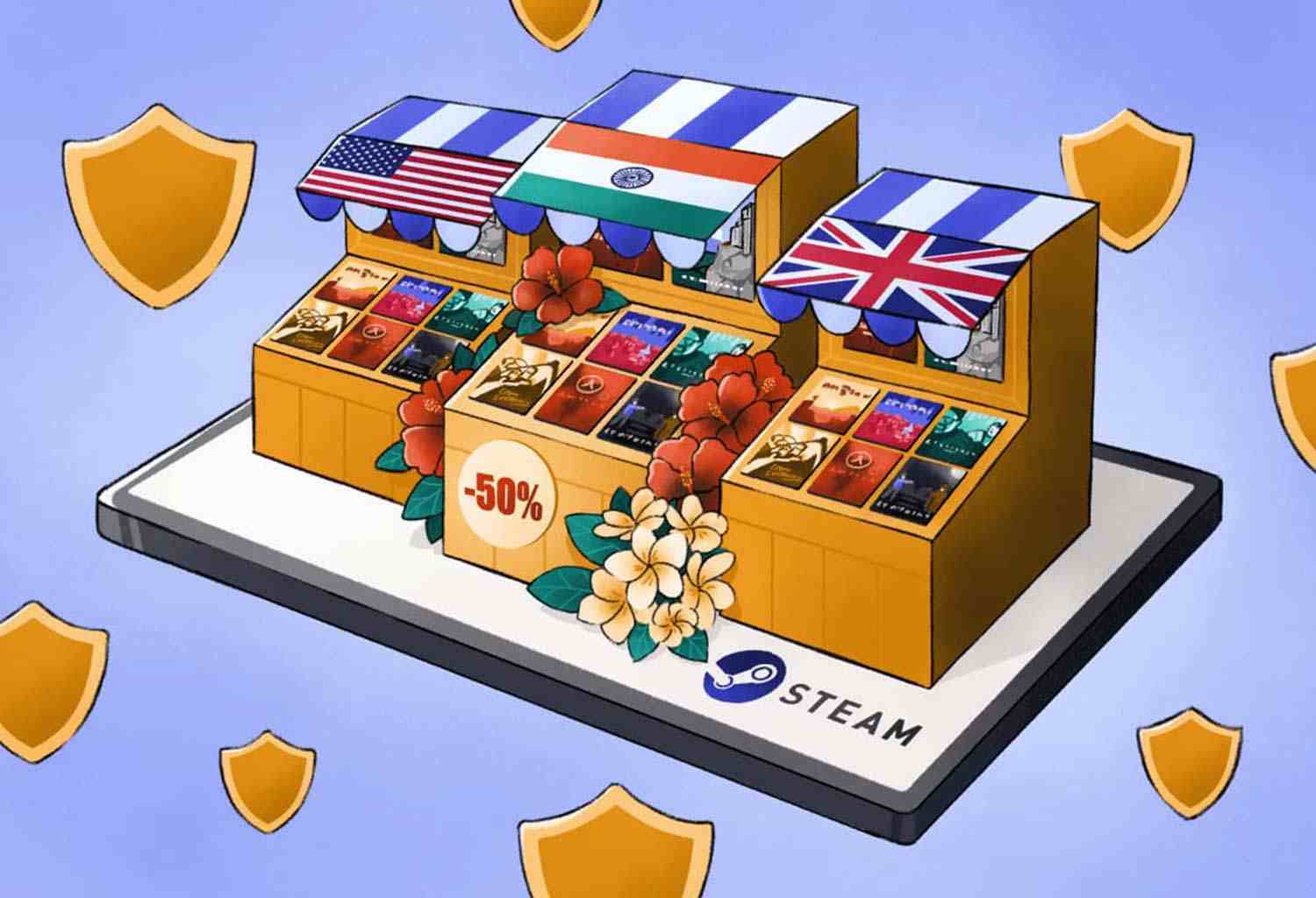 تغییر ریجن استیم برای استفاده از گیفت کارتهای منطقهای