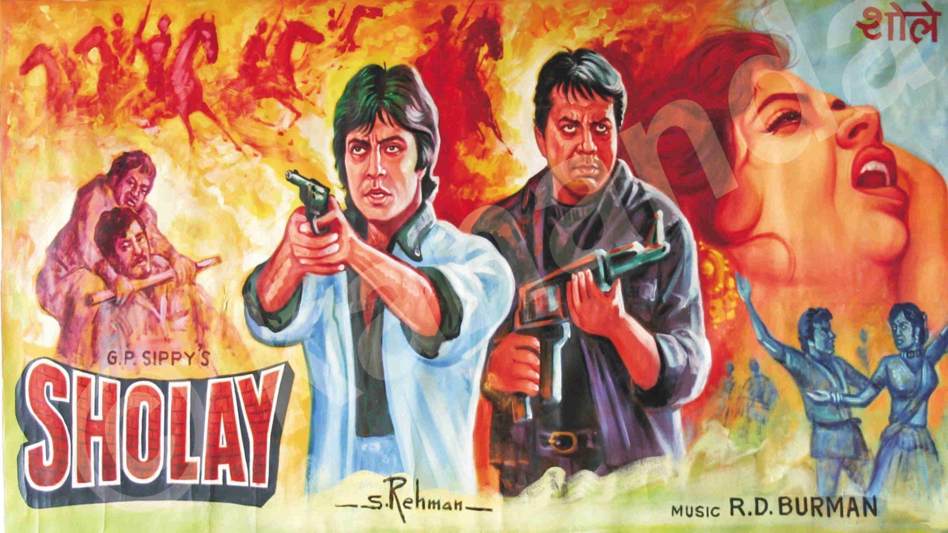 کاور Sholay 1975 — تماشای آنلاین و دانلود فیلم Sholay با زیرنویس چسبیده در پرفیلم
