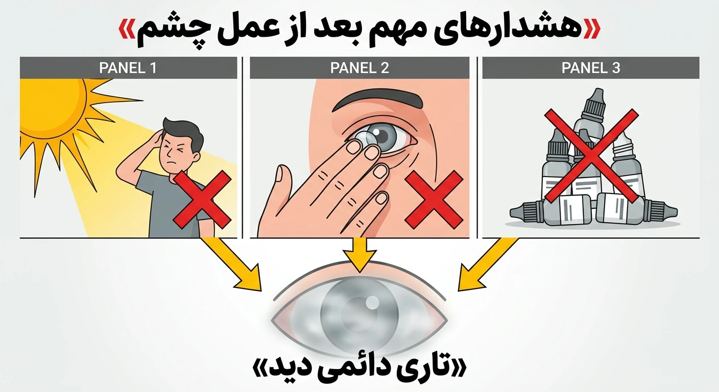 هشدار های مهم بعد از عمل چشم