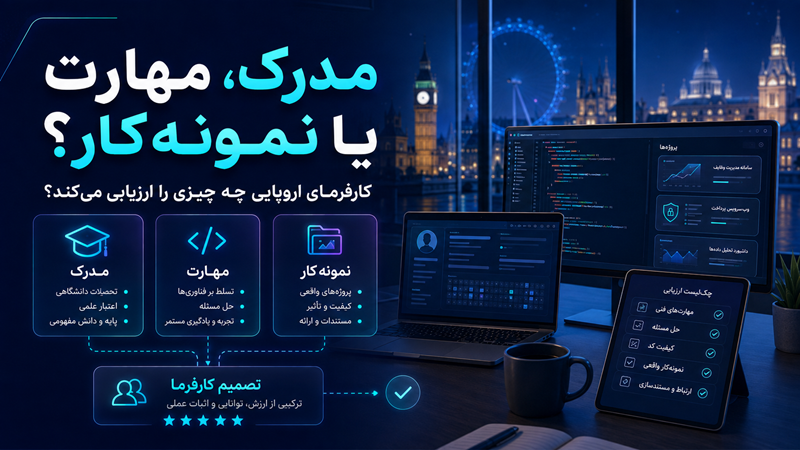 اهمیت مهارت فنی و نمونهکار برای مهاجرت کاری برنامهنویسان