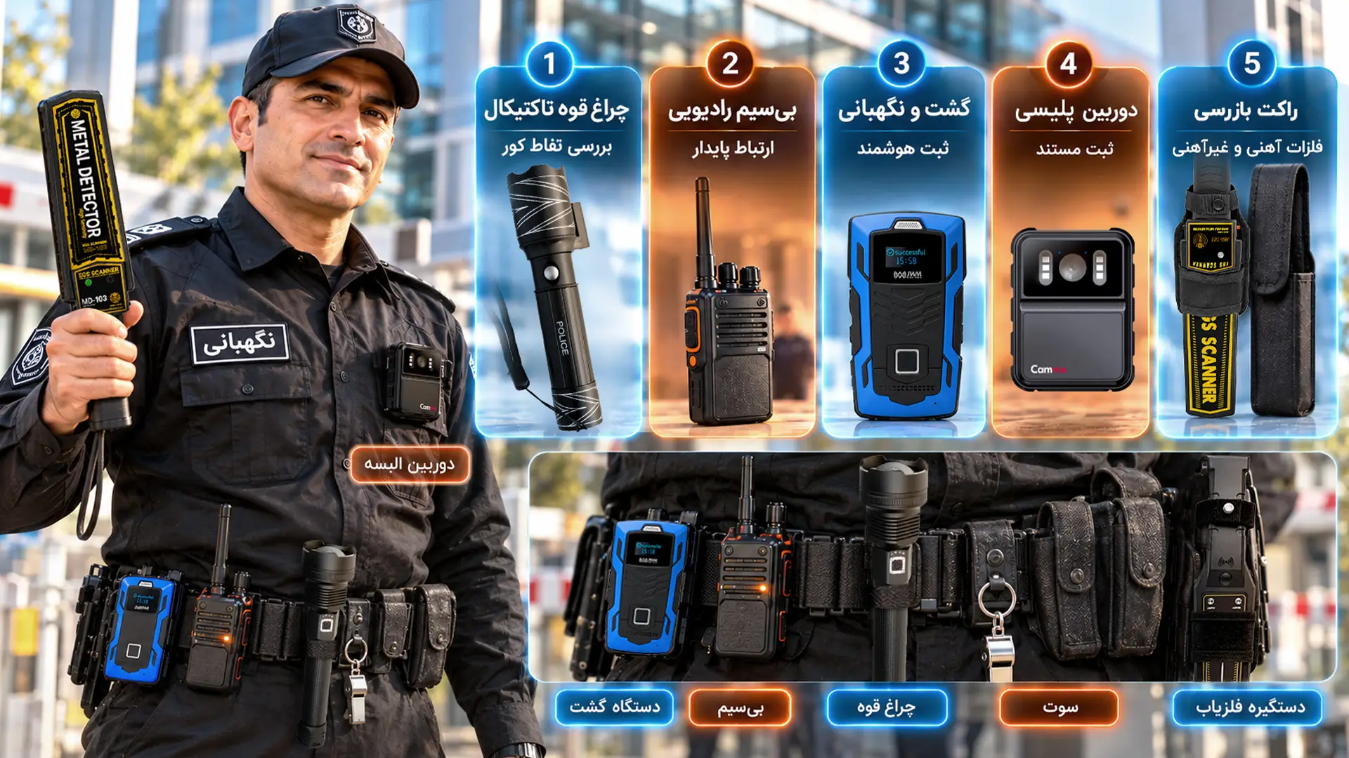 تجهیزات ضروری نگبهان