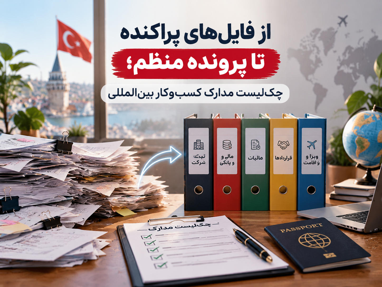 از فایل‌های پراکنده تا پرونده منظم؛ چک‌لیست مدارک کسب‌وکار بین‌المللی